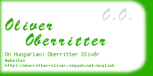 oliver oberritter business card